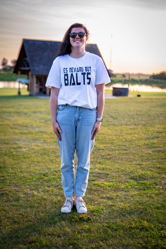 T-krekls "Es nevaru būt balts" gaišais